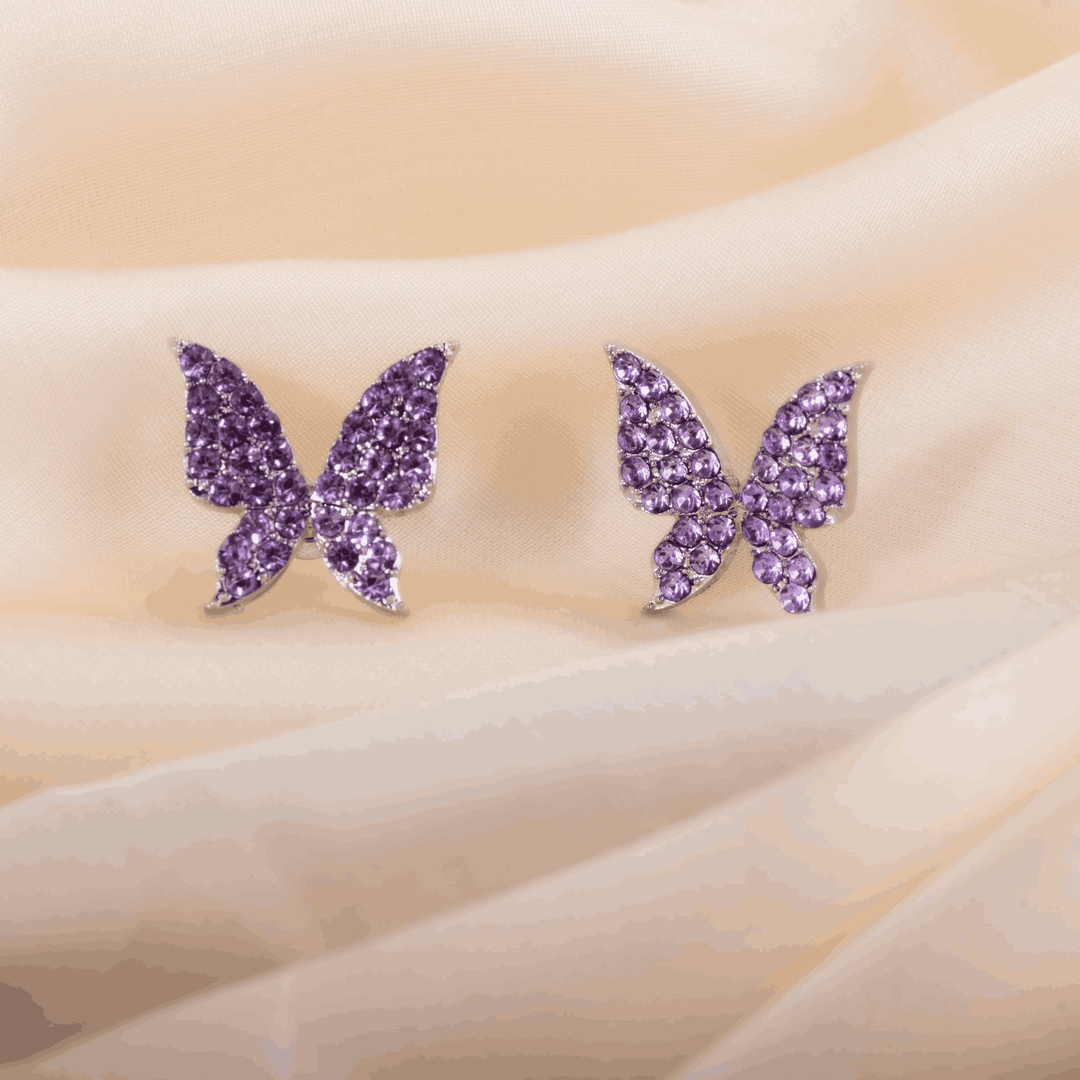 Lavender Flutter Earrings
